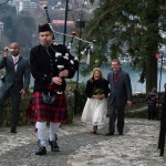 Bled Castle Bagpiper, Slovenia Wedding